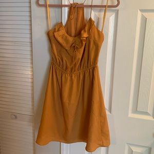 Orange sundress. Fun for wedding or day outing